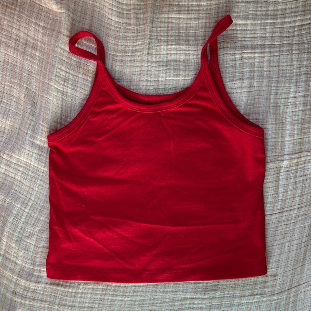 NWOT ARQ Crop Tank in Cherry